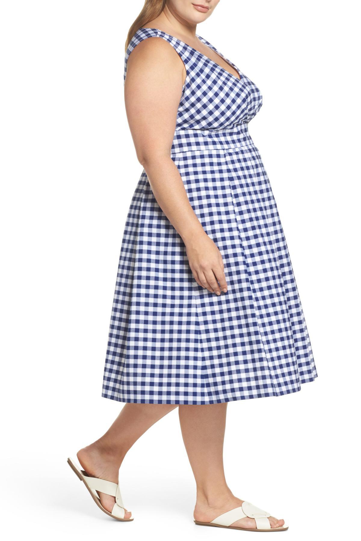 plus size gingham dress