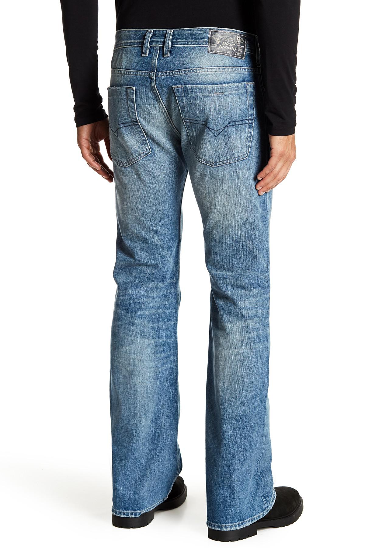 DIESEL Denim Zathan Bootcut Jeans in Denim (Blue) for Men | Lyst