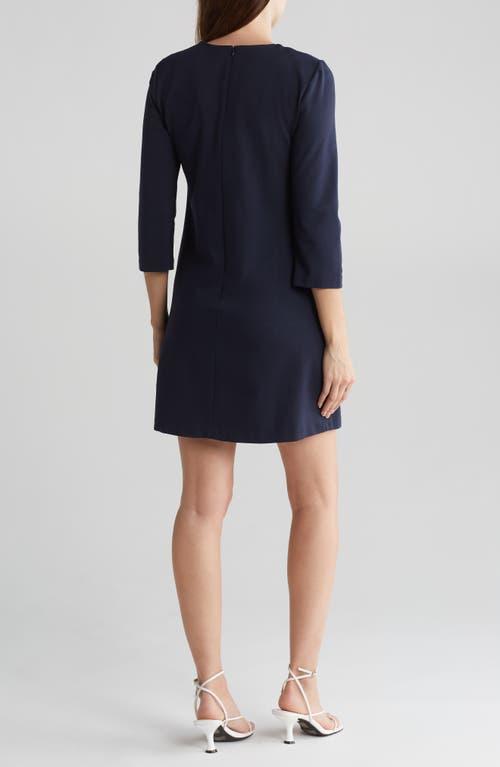 Eliza J Jewel Neck Shift Dress in Blue Lyst