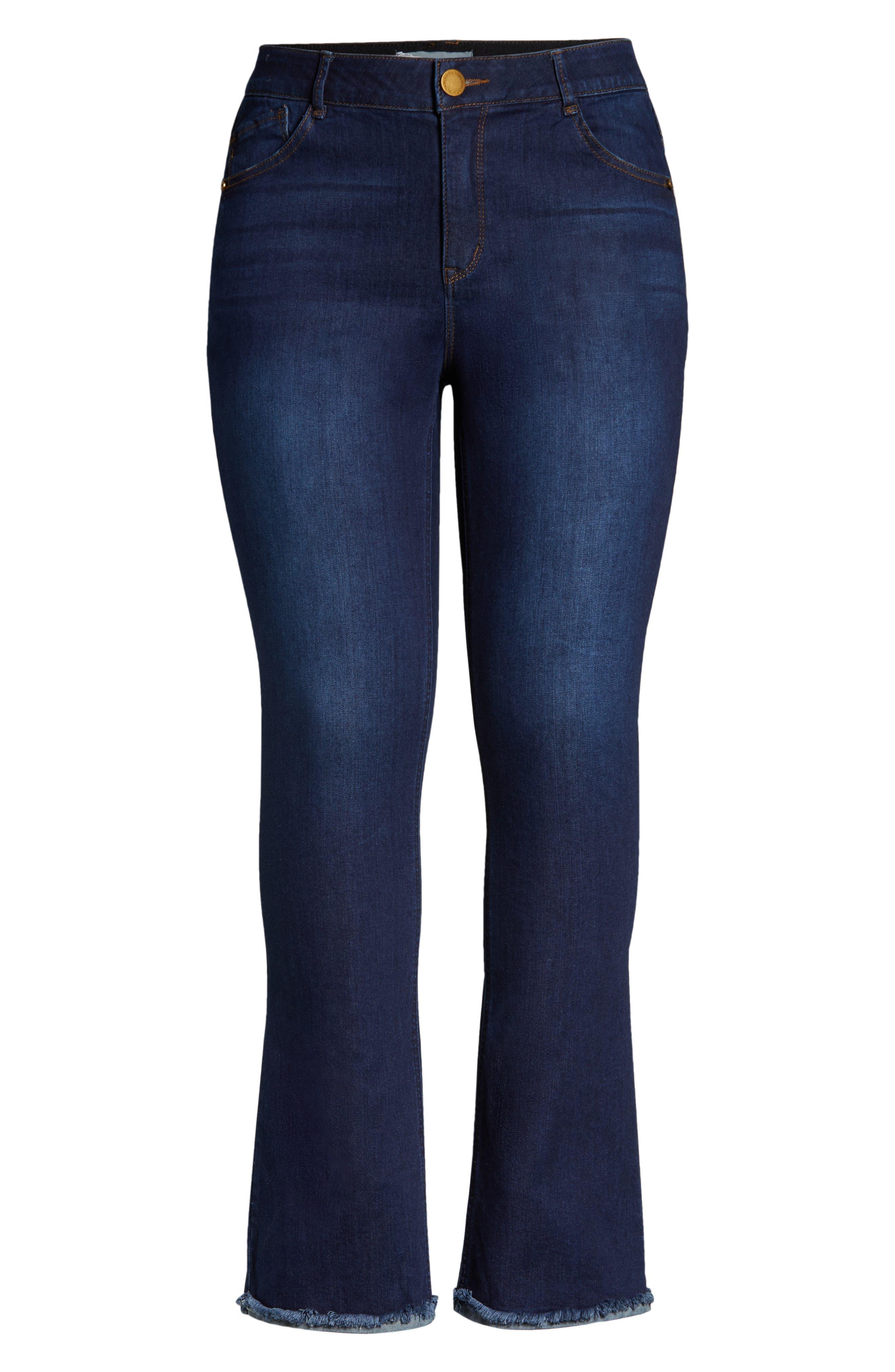 Wit & Wisdom Itty Bitty Bootcut Jeans In Dina-dark Indigo Artisanal At  Nordstrom Rack in Blue | Lyst