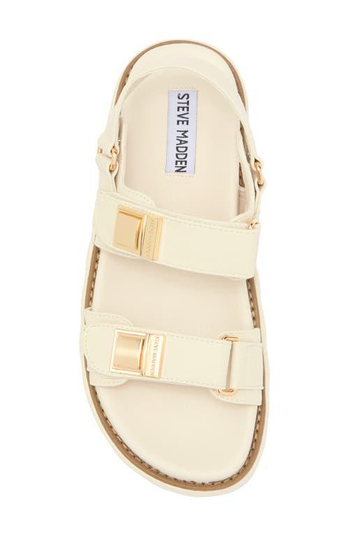 Steve Madden Bowie Platform Slingback Sandal in White | Lyst