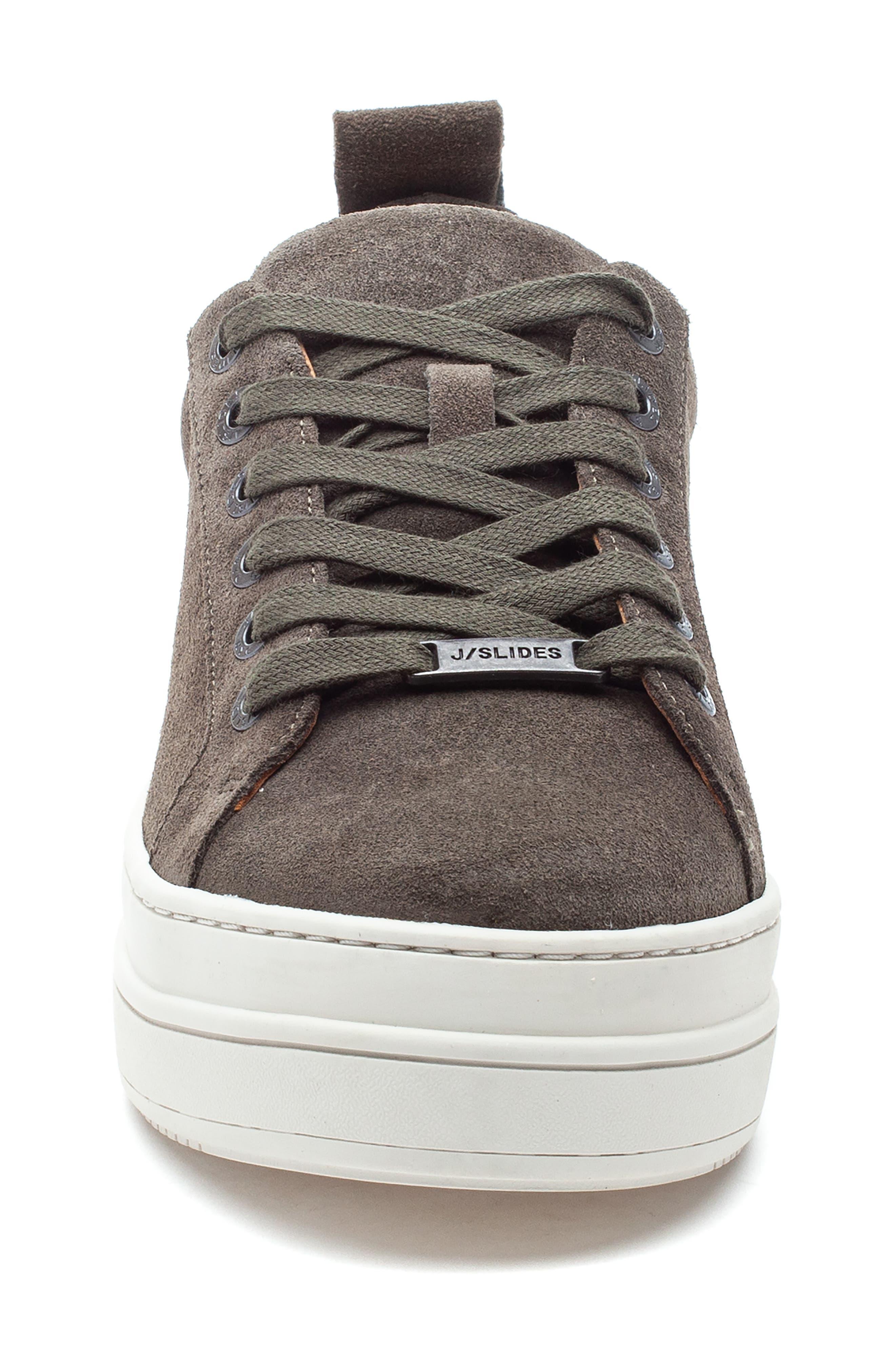 J/Slides Jslides Noca Platform Lace-up Sneaker in Gray | Lyst