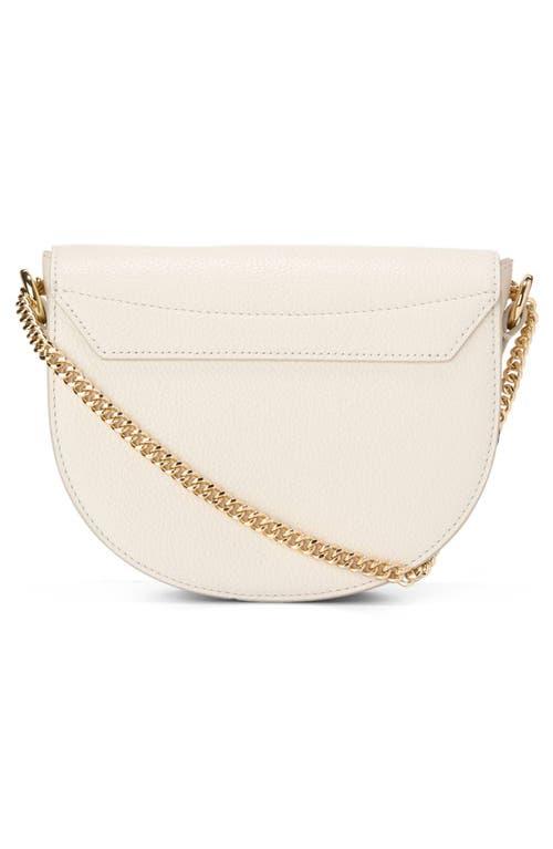 Cole Haan Evie Chain Saddle Crossbody Bag in Natural | Lyst