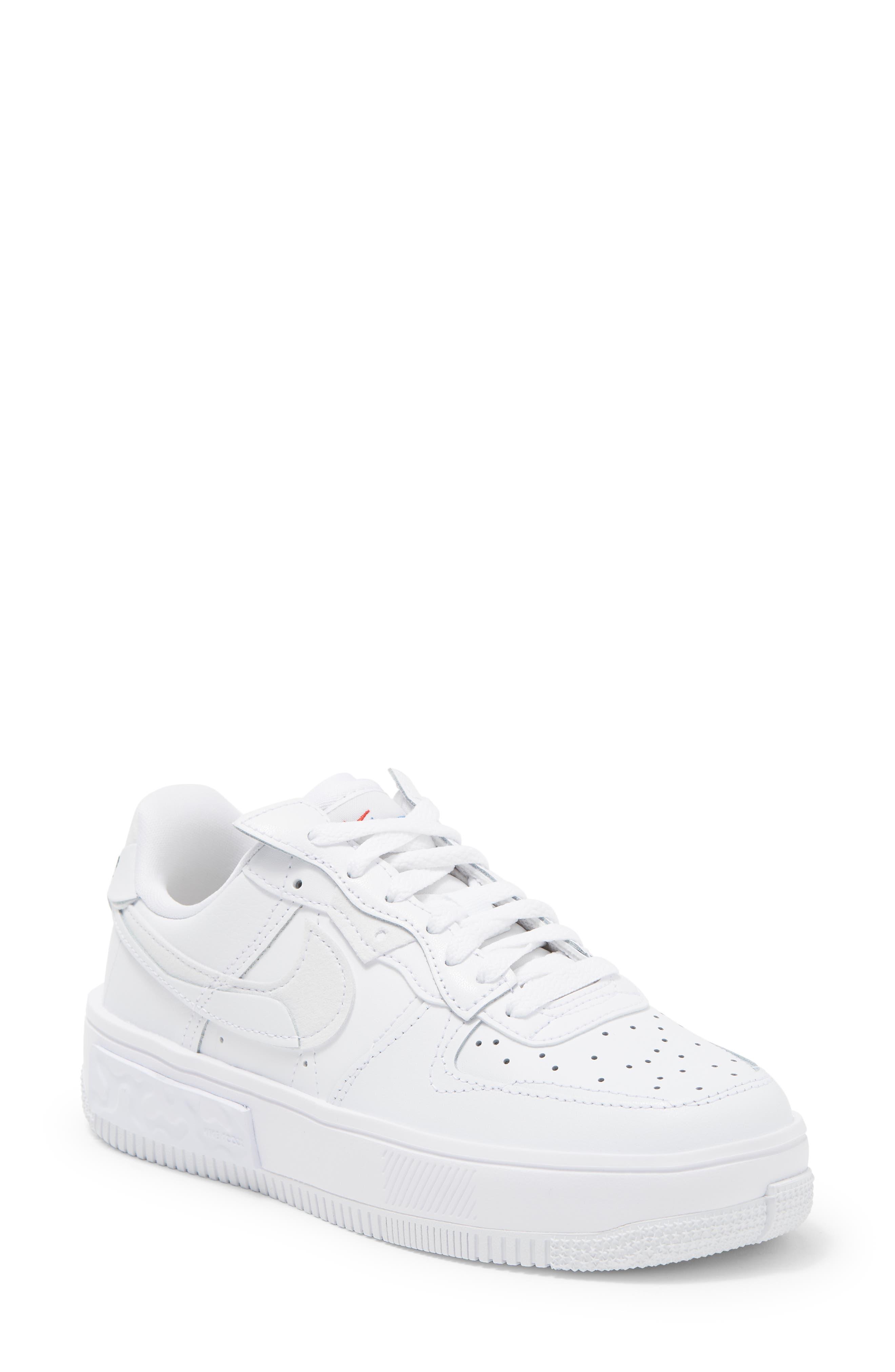 Nike Air Force 1 Fontanka Sneaker In White/white At Nordstrom Rack | Lyst
