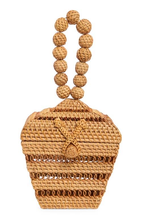 Cult Gaia Suri Rattan Top Handle Bag in Metallic Lyst