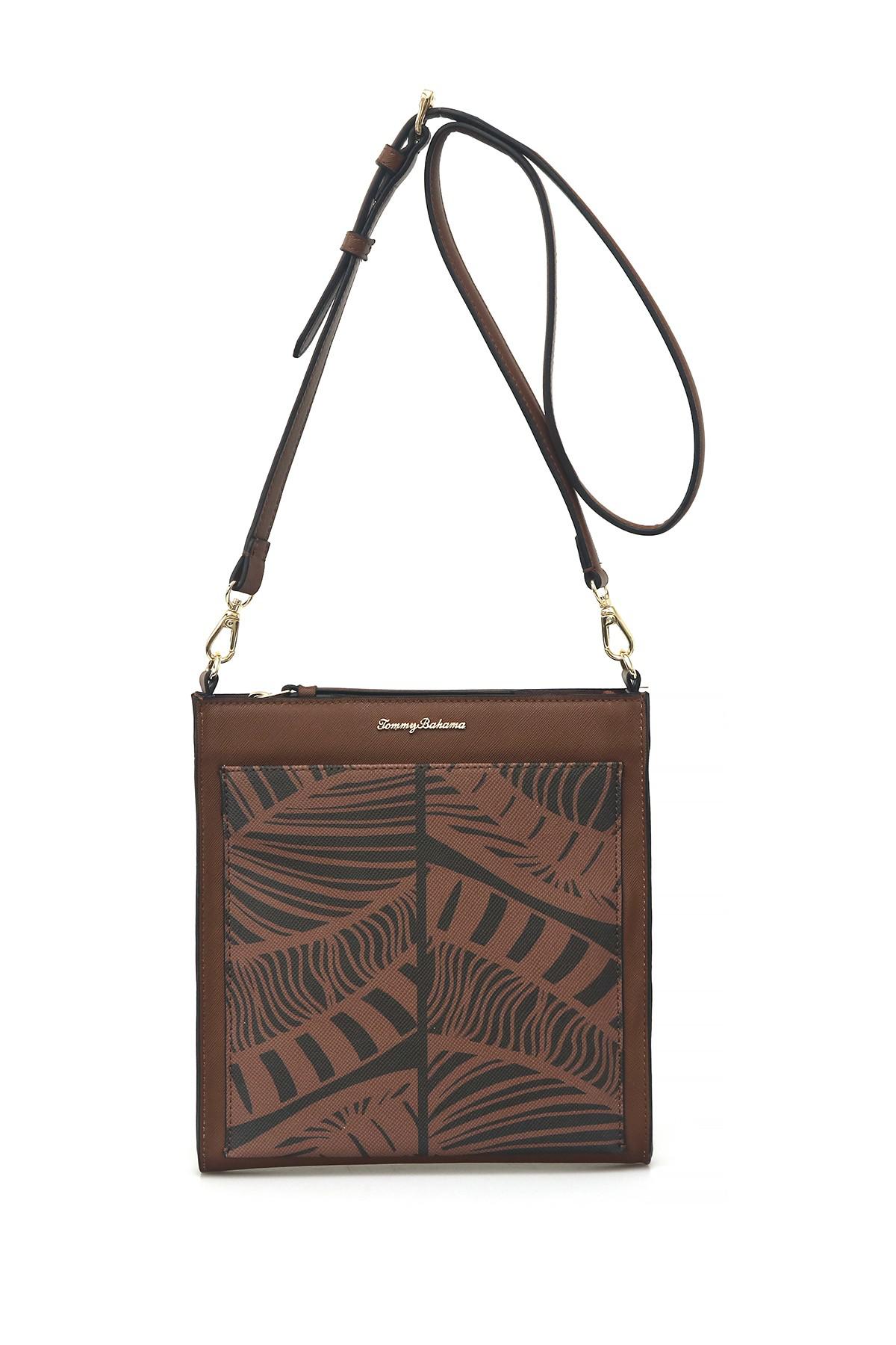 Tommy Bahama Drake Bay Leather Crossbody Bag in Brown - Lyst