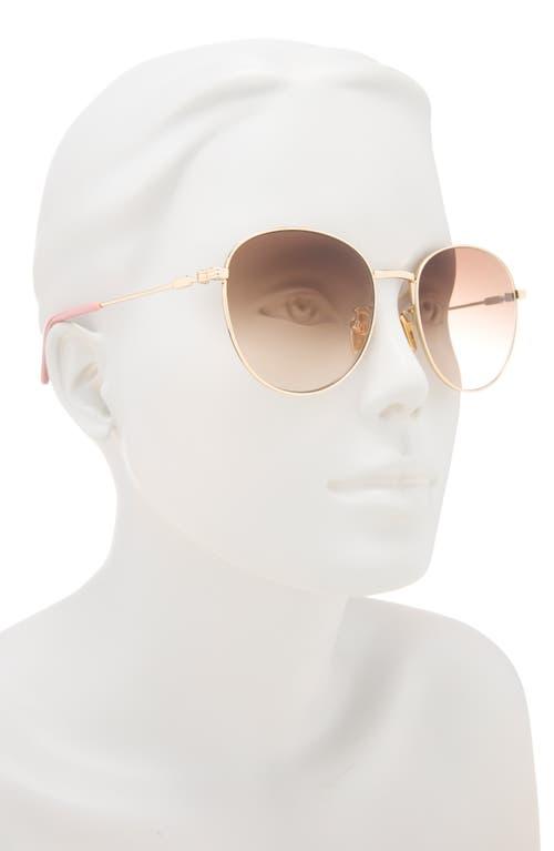 Chloé Gradient Round Sunglasses, 57Mm in Pink | Lyst