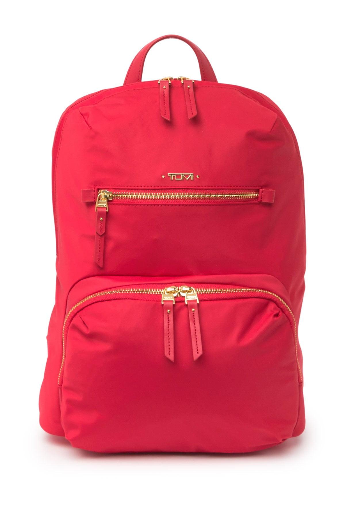 tumi red backpack