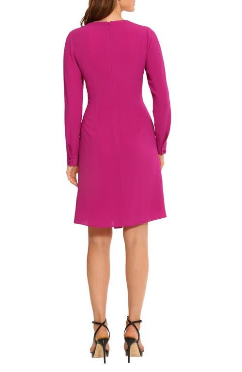 chinese dress ladies Goldie Pink Floral Print Chiffon Long-Sleeve Wrap Mini Dress  Club L  London