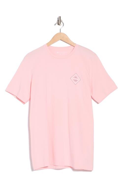 TRAVIS MATHEW ピンク ショートスリーブシャツ Travis Mathew Dusty Sand Cotton Graphic T-Shirt in Pink for