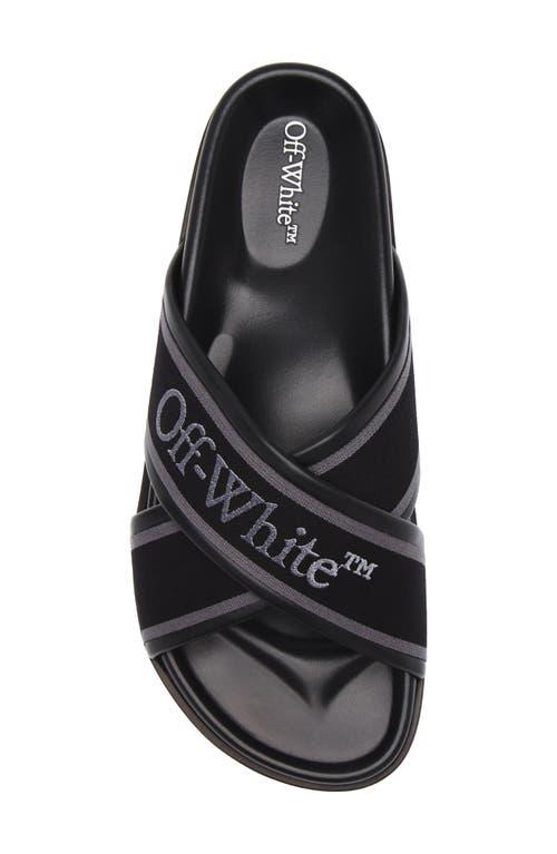 ★人気★【Off-White】★LOGO PRINT LEATHER SLIDER SANDAL★ ☆送料・関税込☆Off-White☆LOGO PRINT LEATHER SLIDER SANDAL