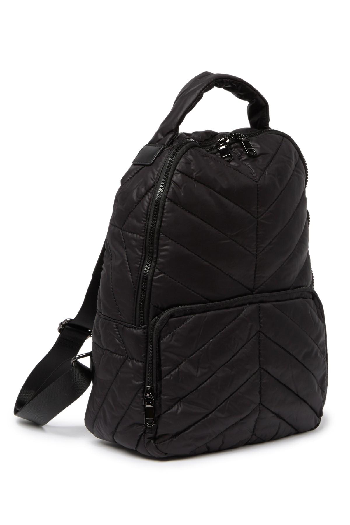 quilted puffer backpack