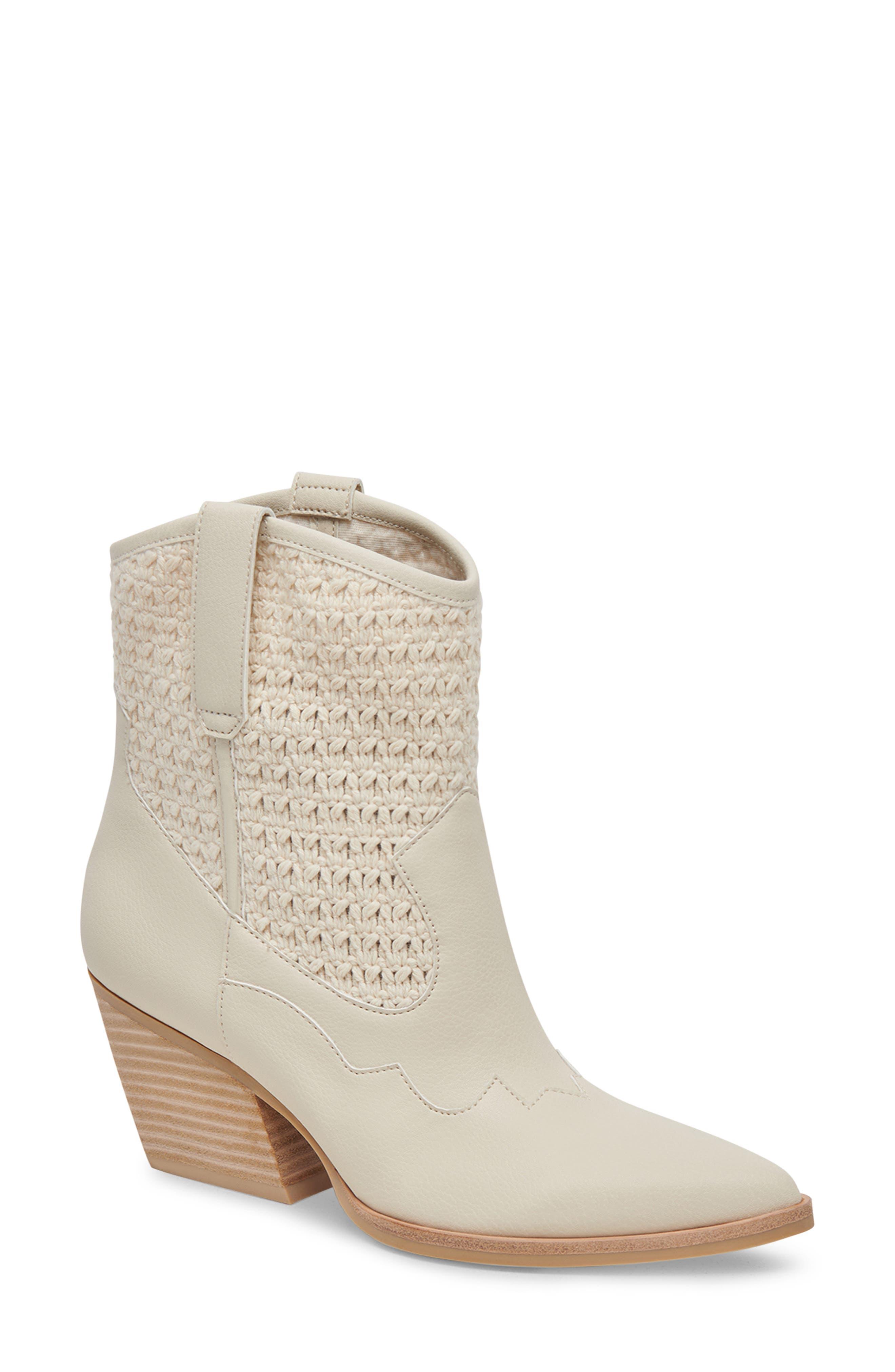 Dolce Vita Lagos Crochet Cowboy Boot in Natural Lyst