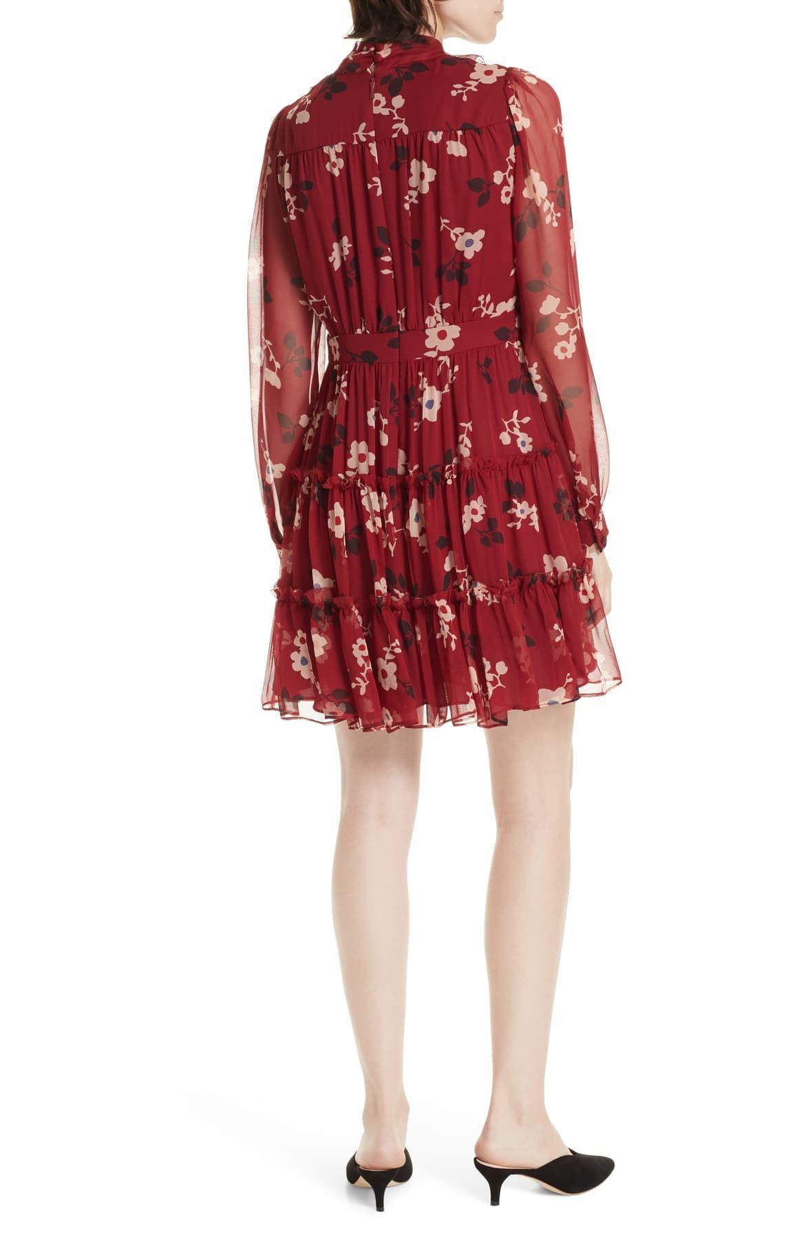 camelia chiffon mini dress