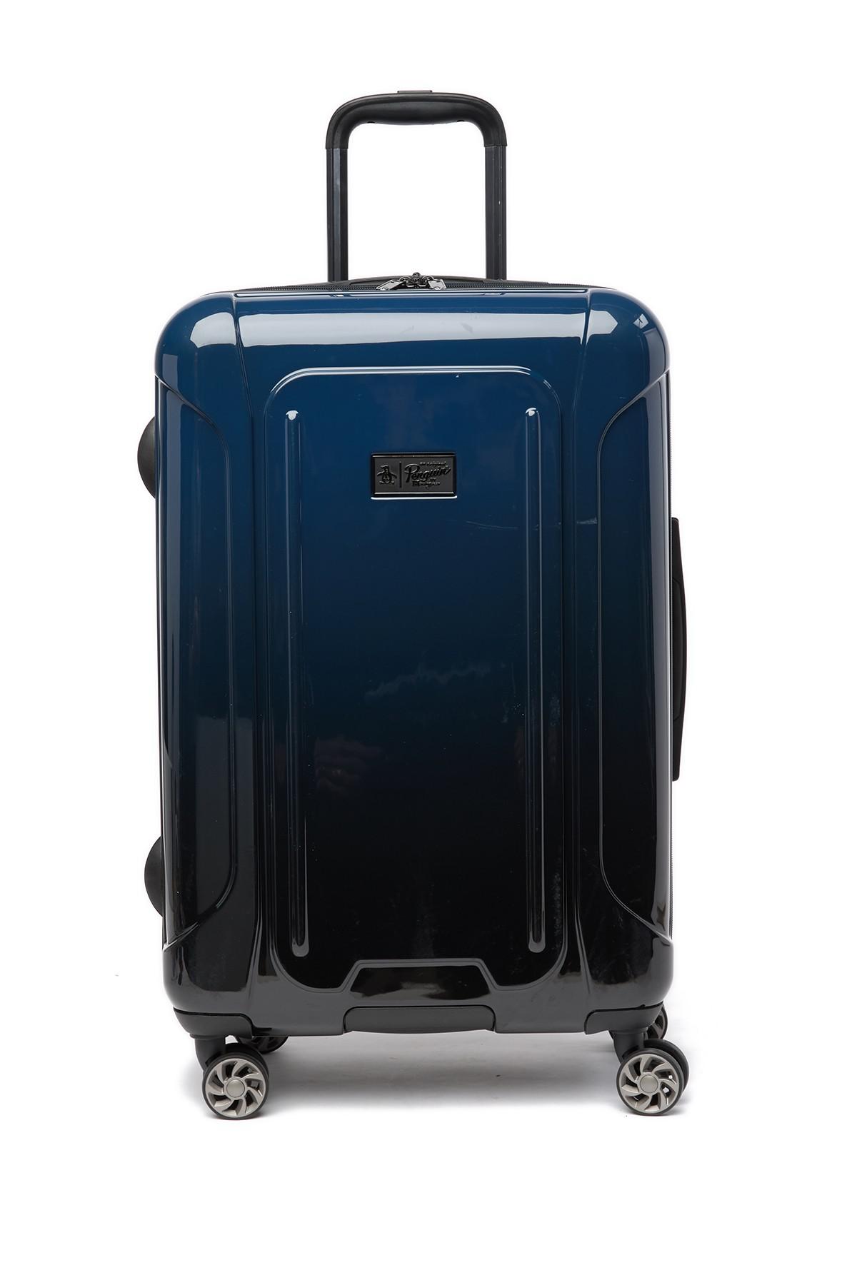 blue medium suitcase