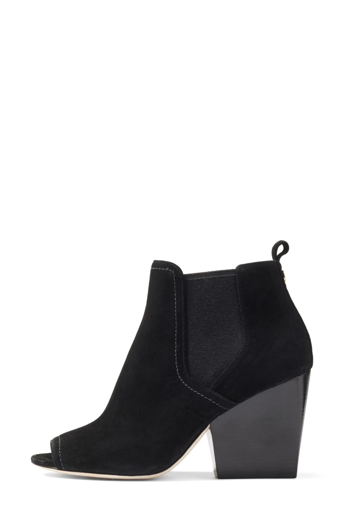 suede booties in summer