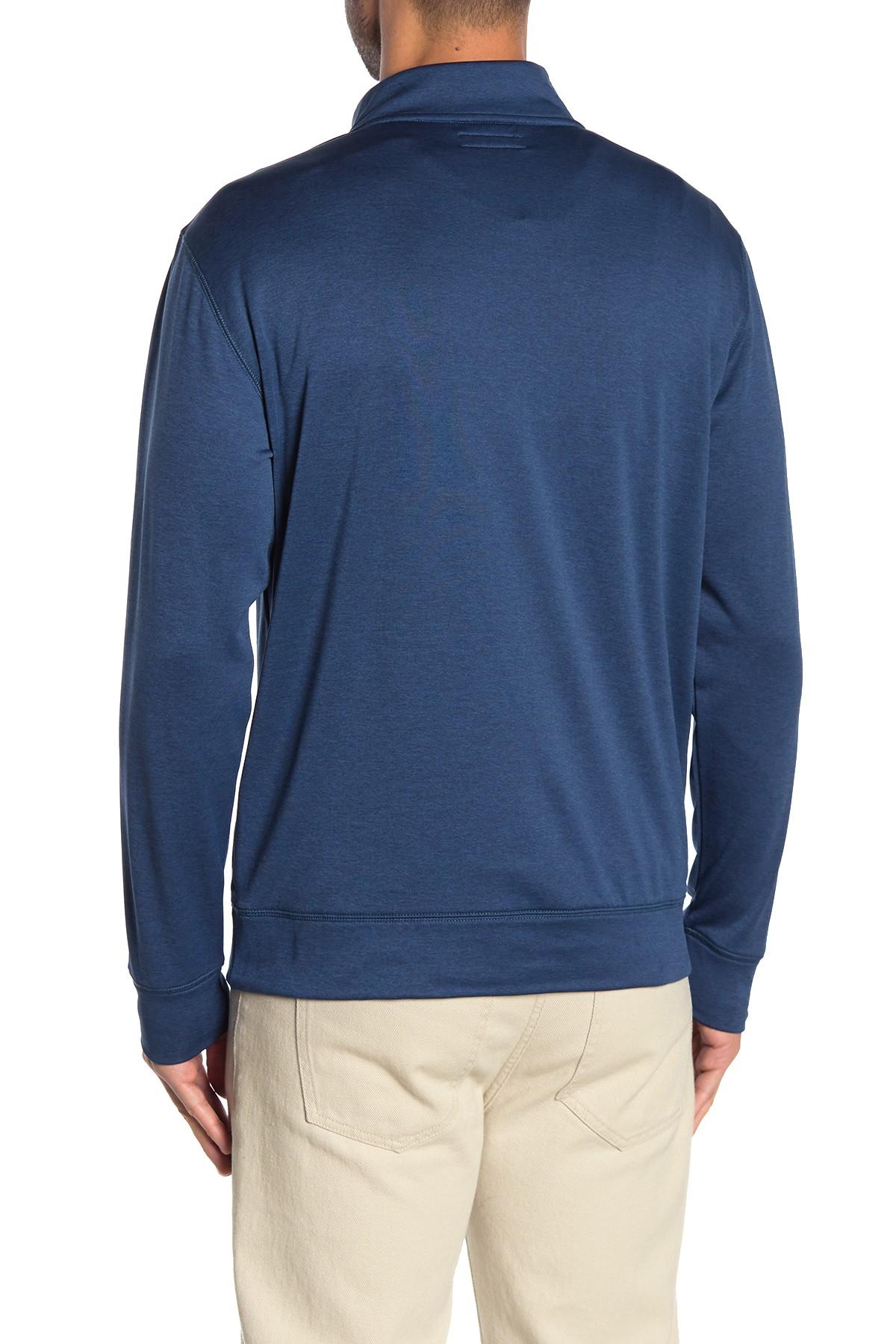 Download Cole Haan Synthetic 1/4 Zip Pullover in Black Iris (Blue ...