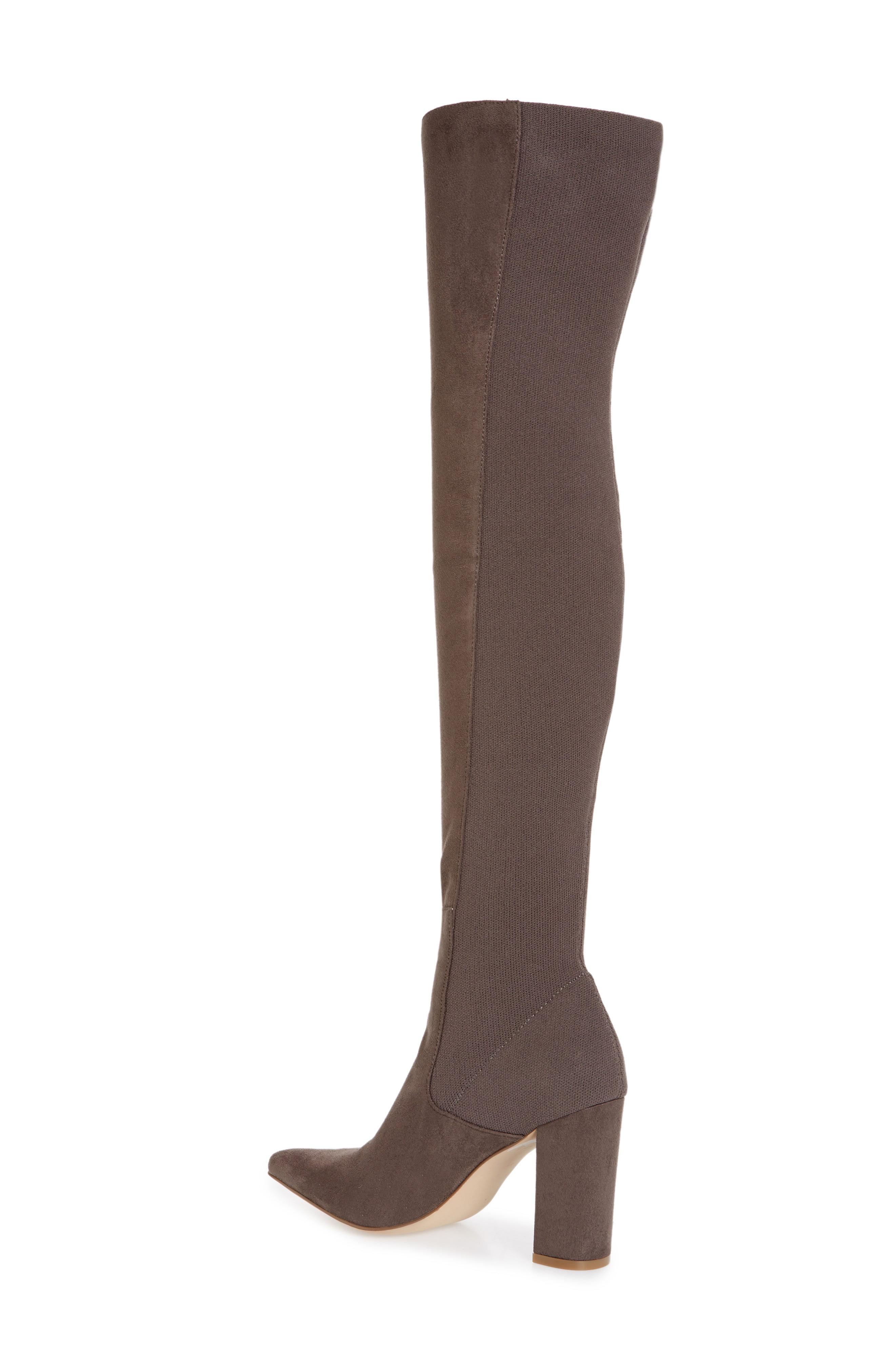 Steve Madden Everly Over The Knee Boot in Grey (Gray) | Lyst