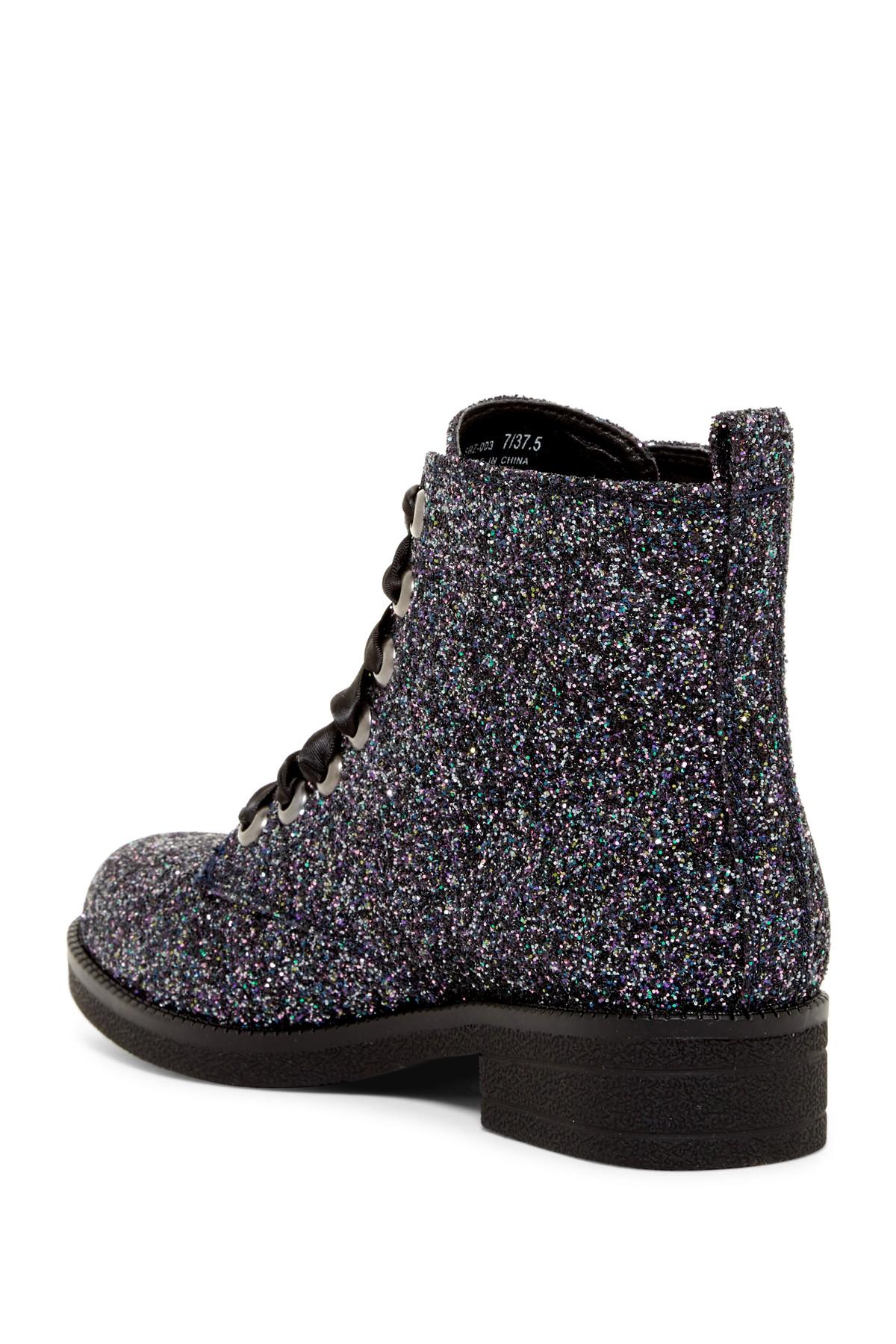dirty laundry glitter boots