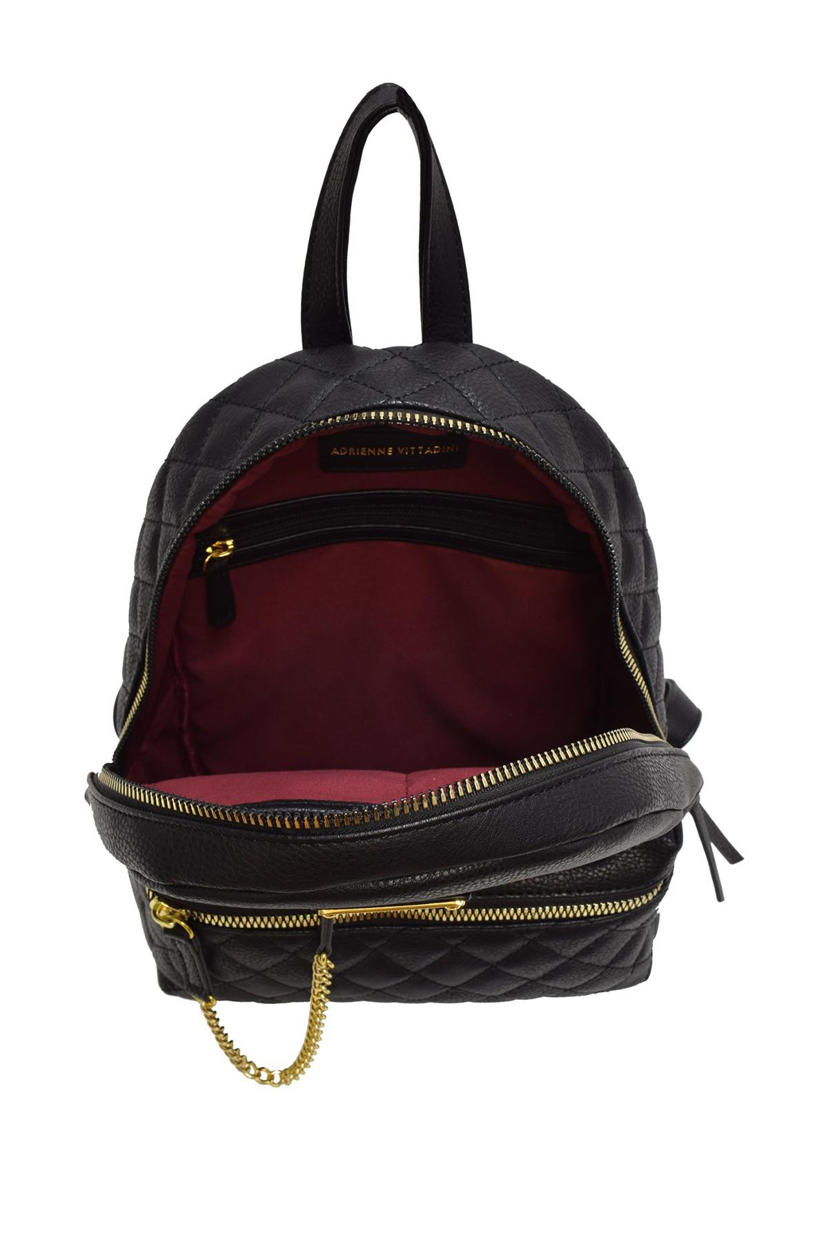 adrienne vittadini quilted backpack