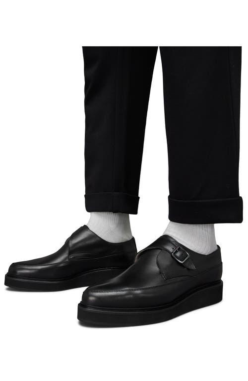 AllSaints Leather Monk Strap Shoes in Black for Men | Lyst display picture 3