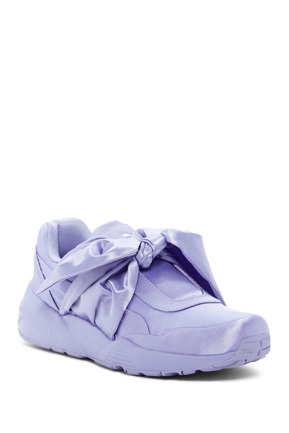 PUMA Satin Fenty By Rihanna Bow Sneaker in Pink/Purple (Blue) | Lyst