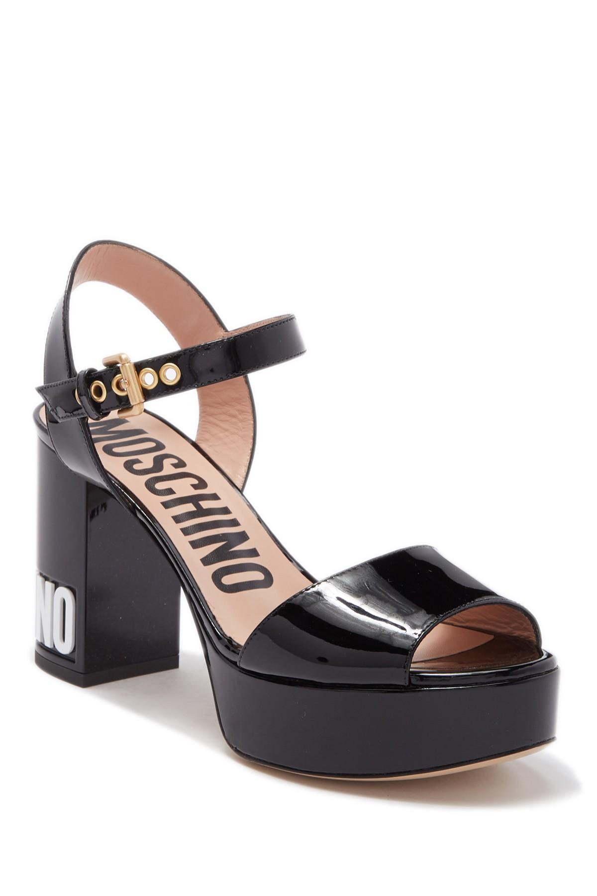 moschino platform sandals
