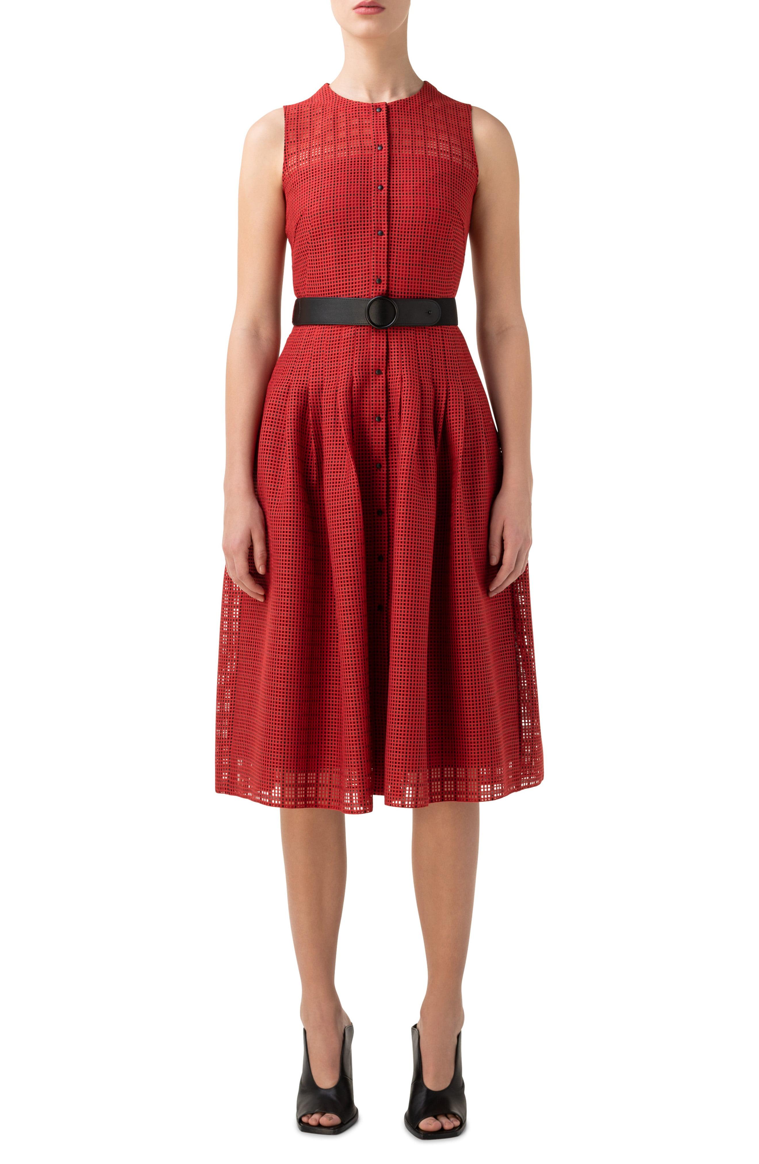 akris red dress
