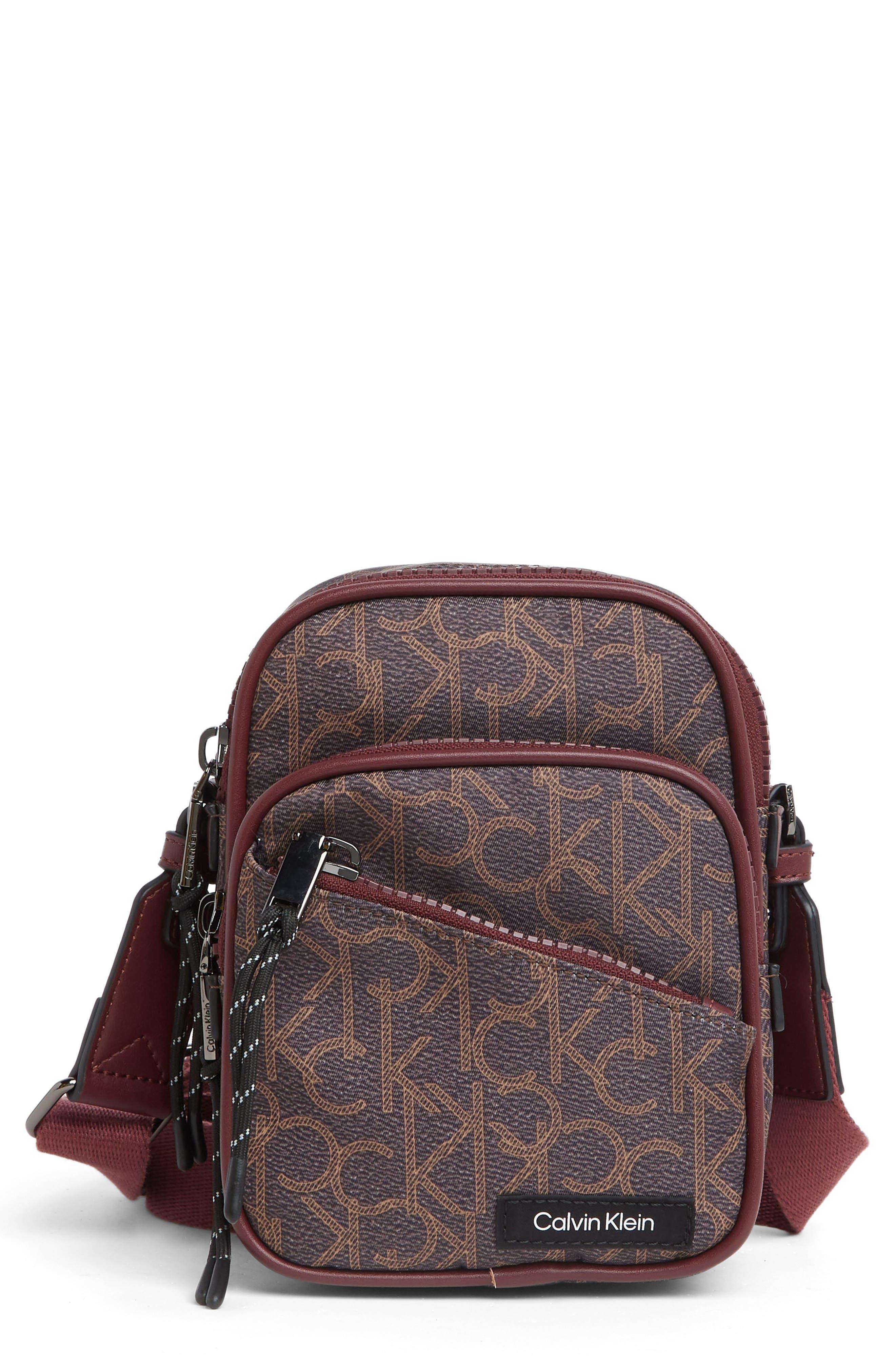 Calvin Klein Evie Crossbody Bag in Brown