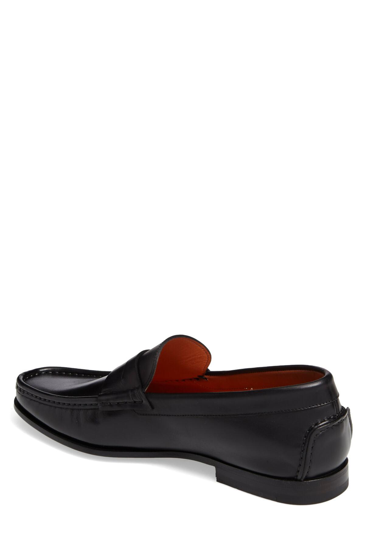santoni fergus penny loafer