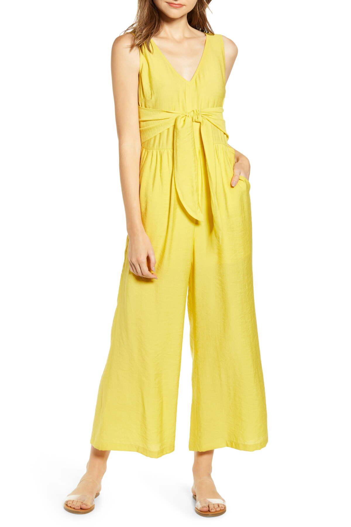 light yellow jumpsuit