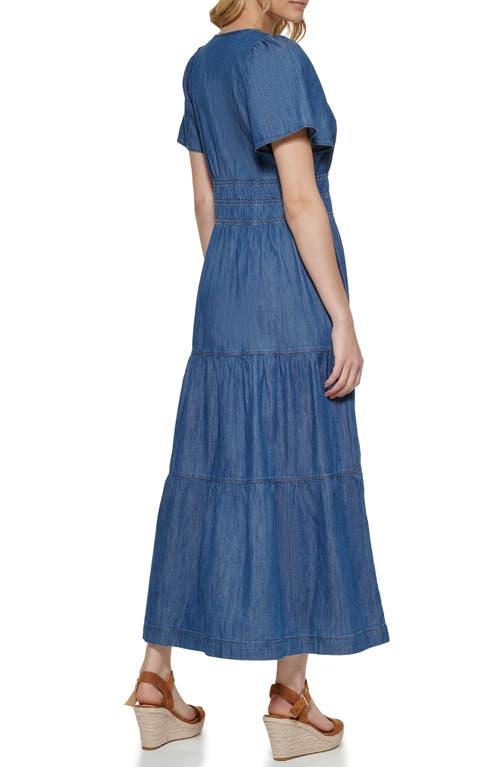 sachin and babi light blue dress Tommy Hilfiger Womens Chiffon Faux-Wrap Midi Dress Pink 12 at Amazon  Women's Clothing store main image 1