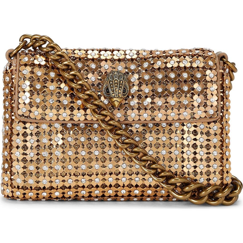 Kurt Geiger Mini Crystal Flower Party Crossbody Bag in Metallic | Lyst