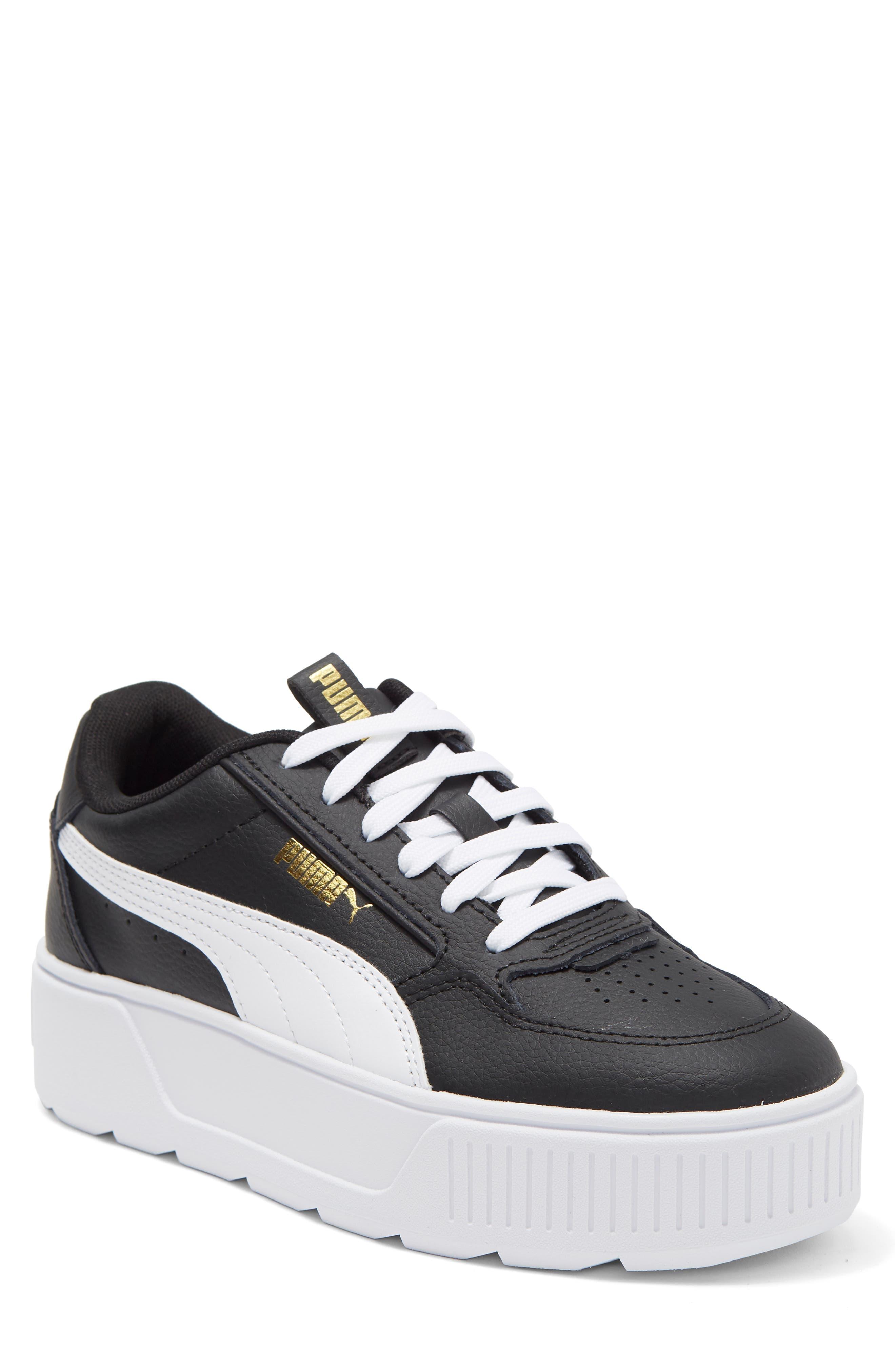 PUMA Karmen Rebelle Platform Sneaker In Black- White At Nordstrom Rack ...