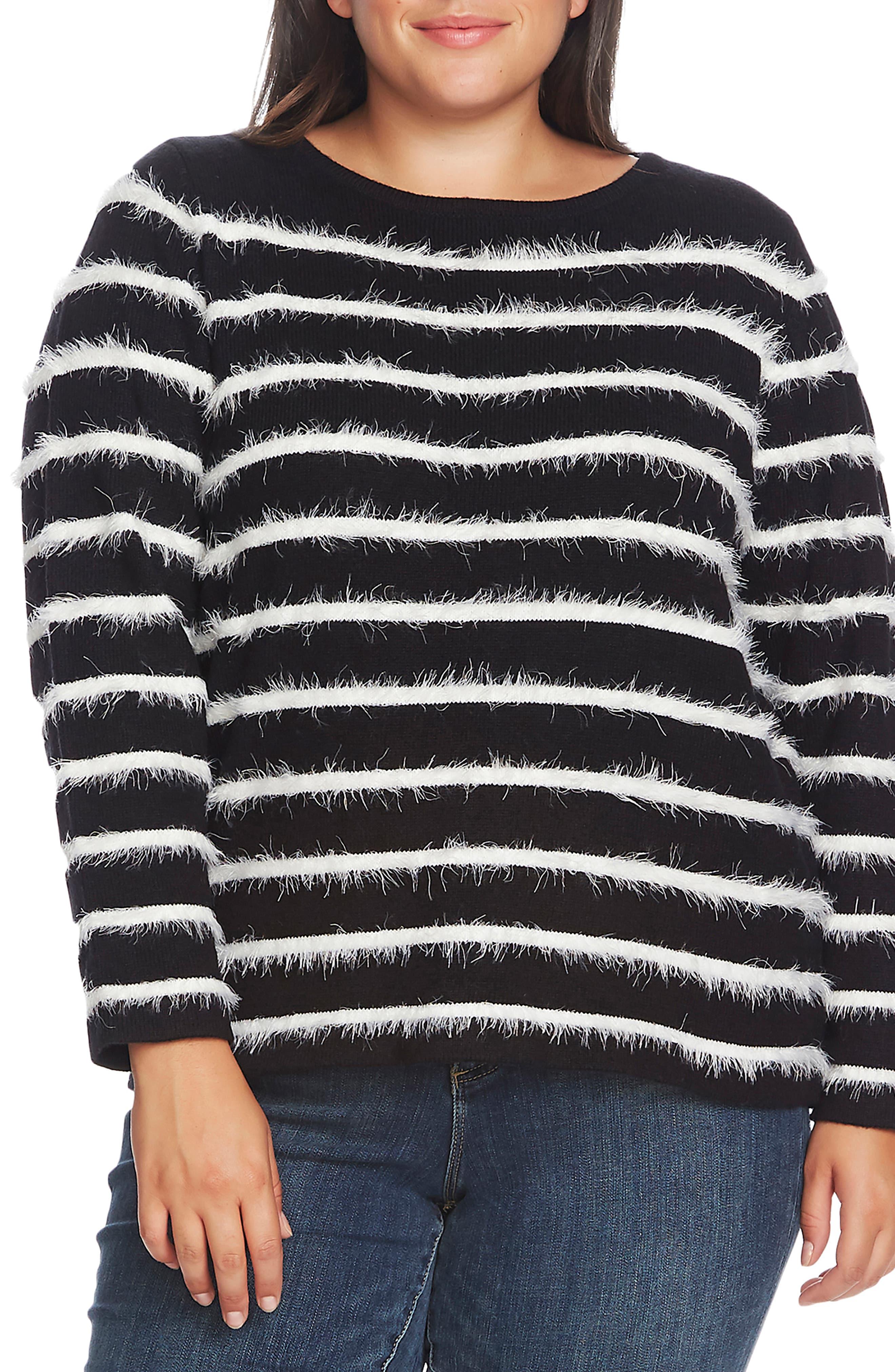 vince camuto eyelash knit sweater