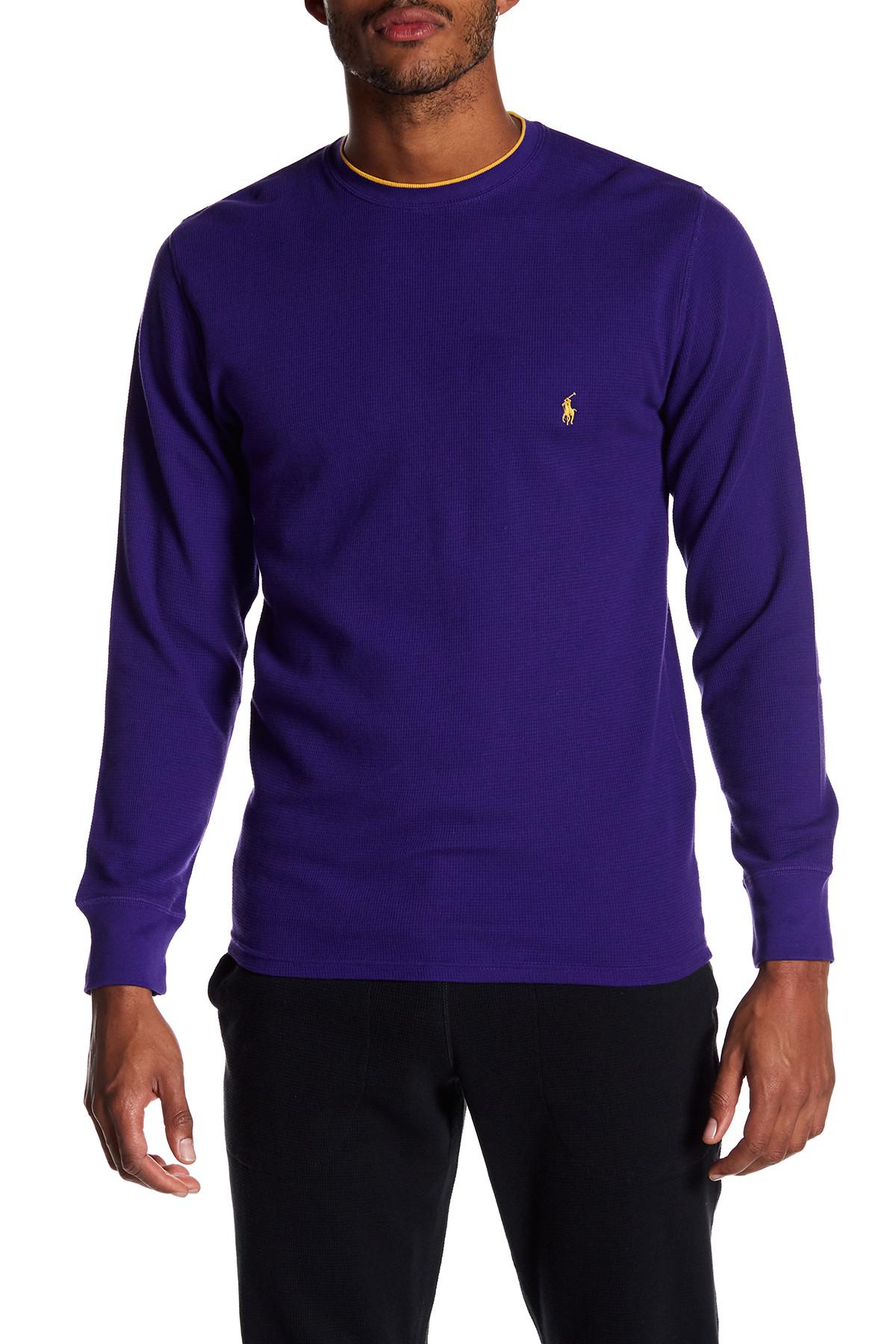 polo long sleeve waffle