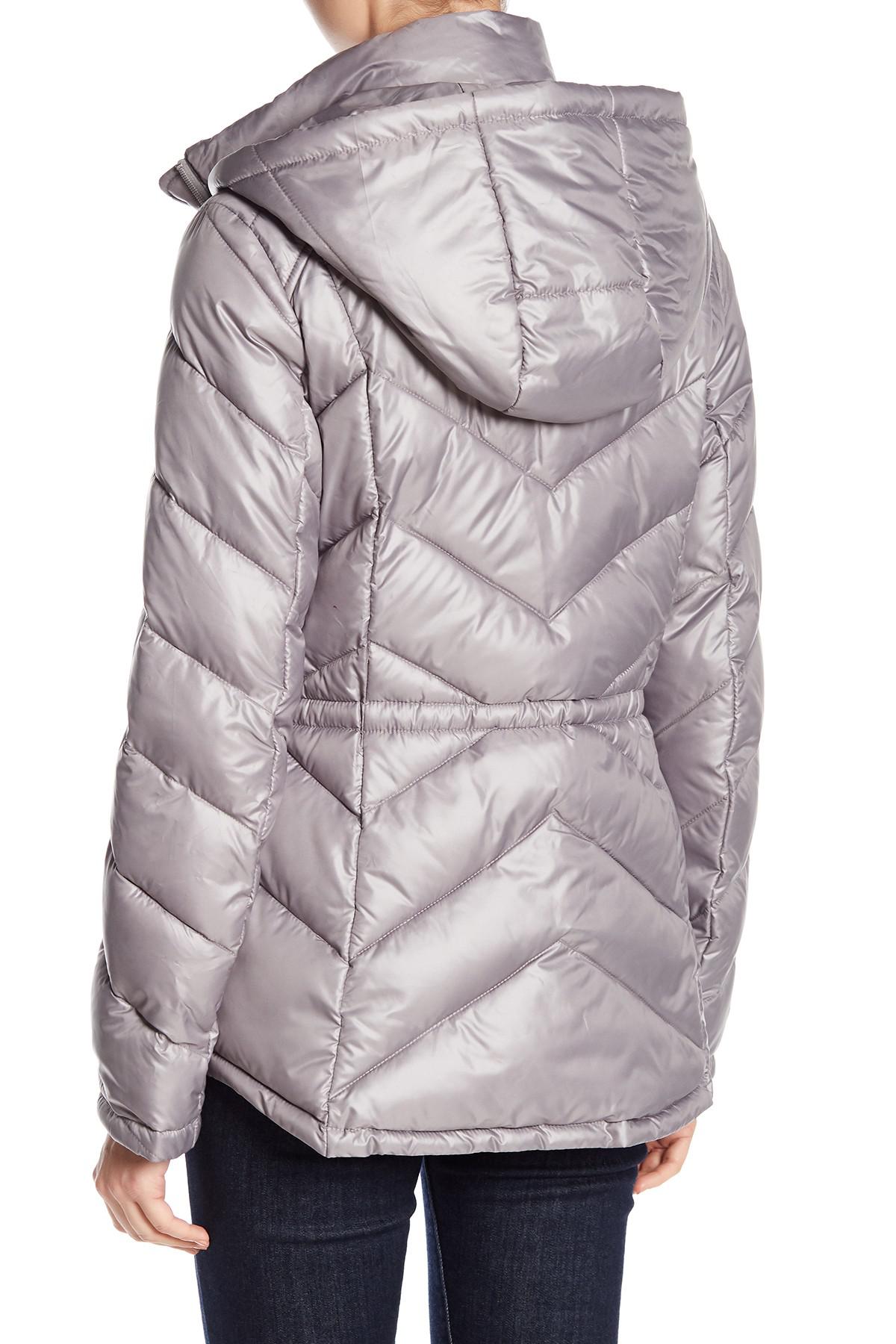 french connection packable hooded puffer jacket