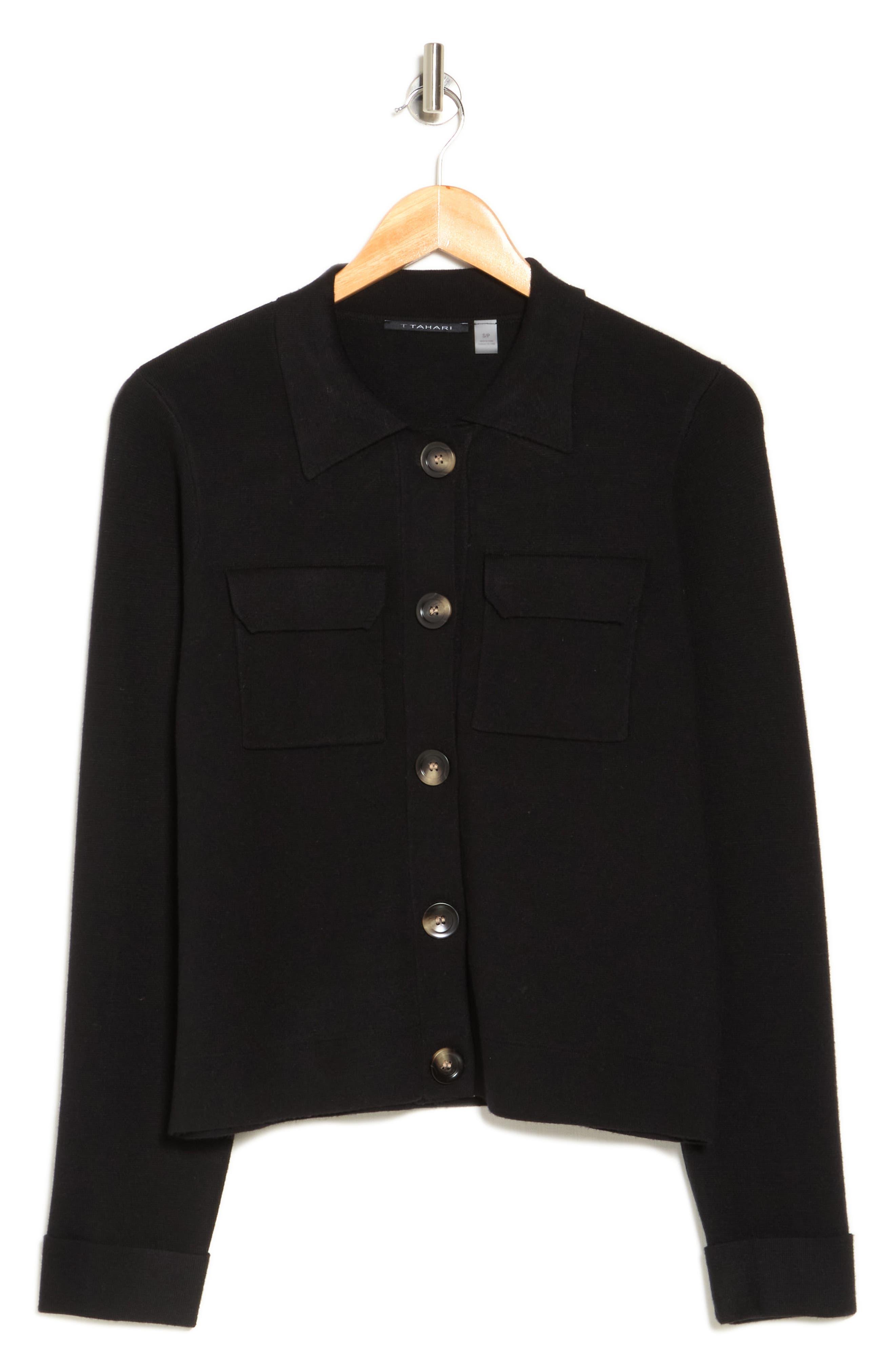 Tahari clearance sweater coat