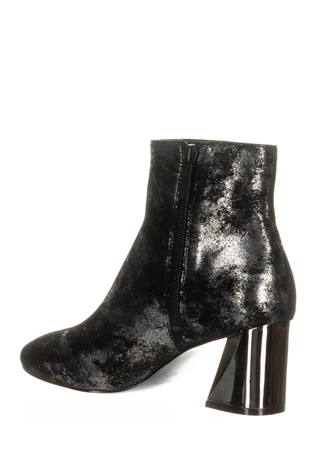 hadlee heeled boot silver