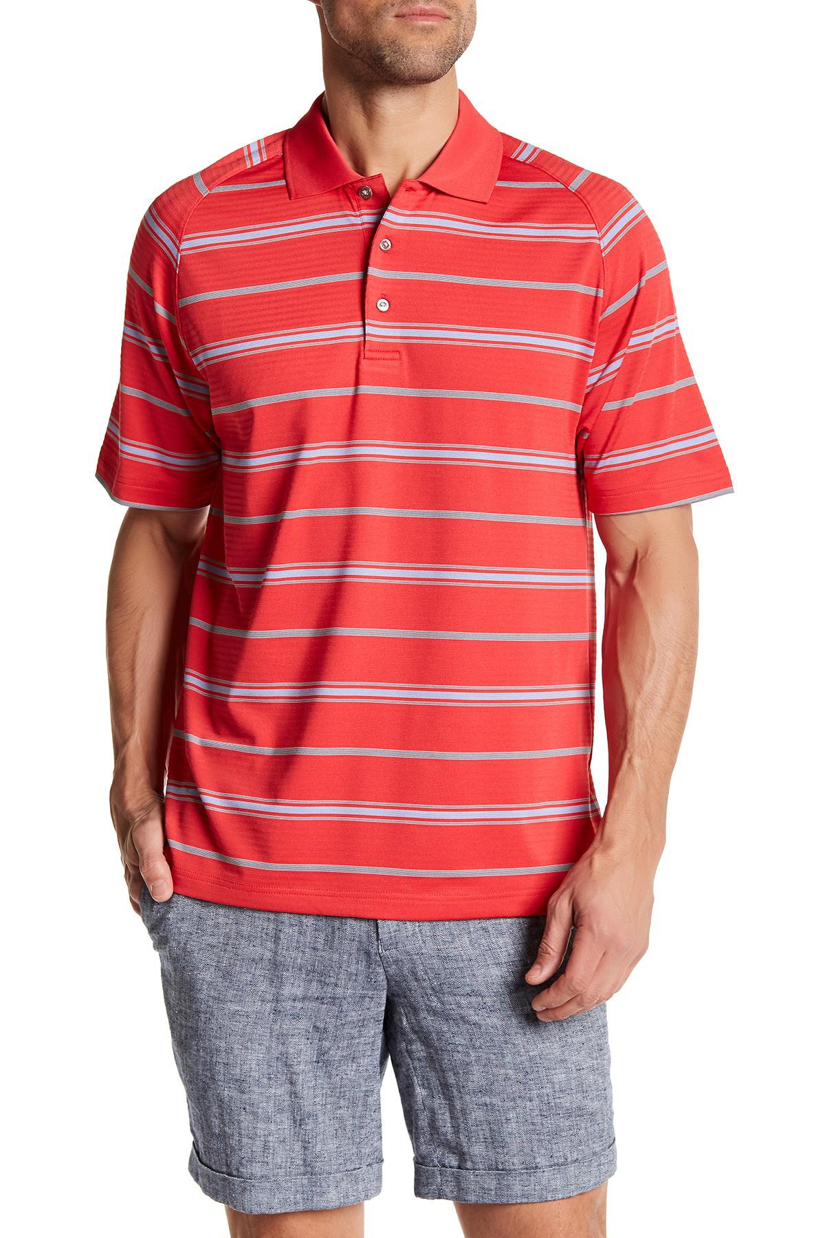 Lyst Lone Cypress Pebble Beach Stripe Moisture Wicking Golf Polo Gallery
