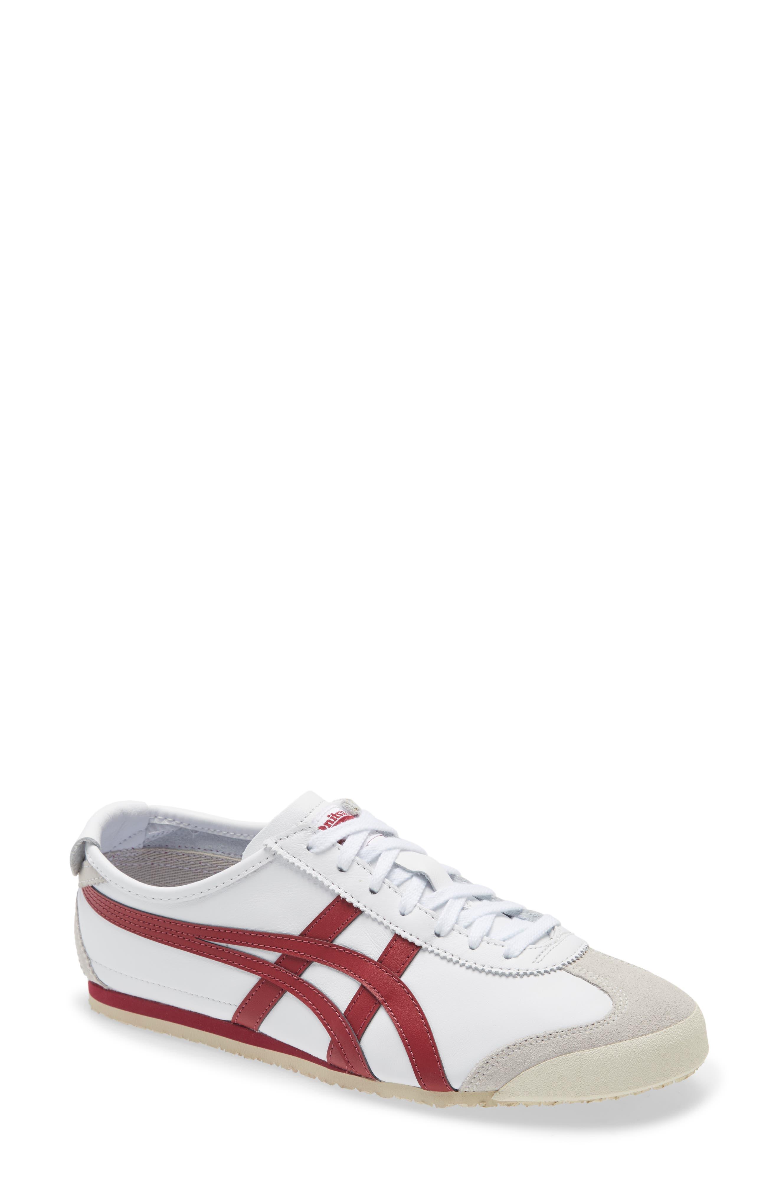 Onitsuka Tiger Tm Mexico 66 Low Top Sneaker In White/burgundy At Nordstrom  Rack for Men | Lyst