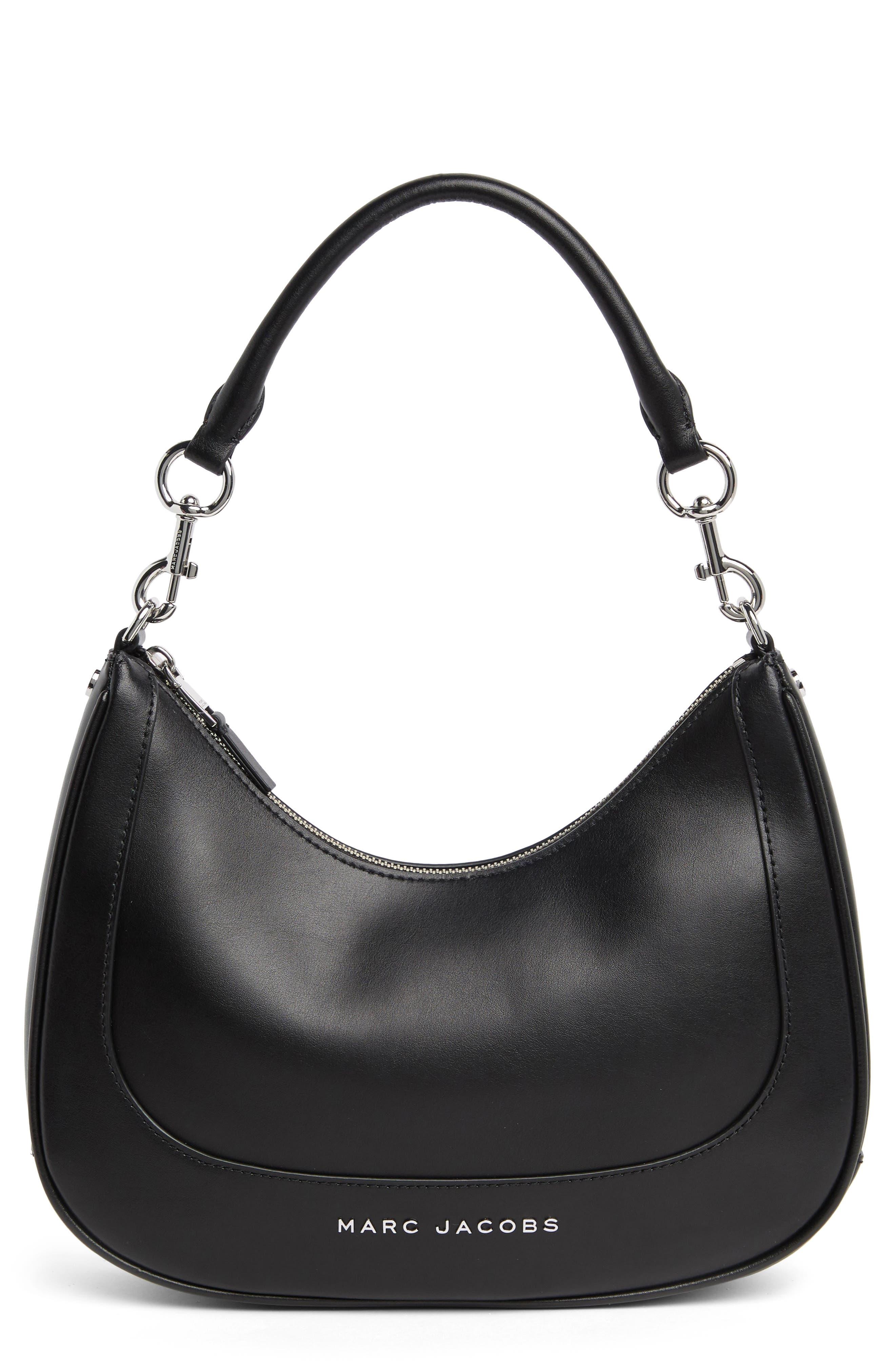 Marc Jacobs Leather Hobo Bag in Black