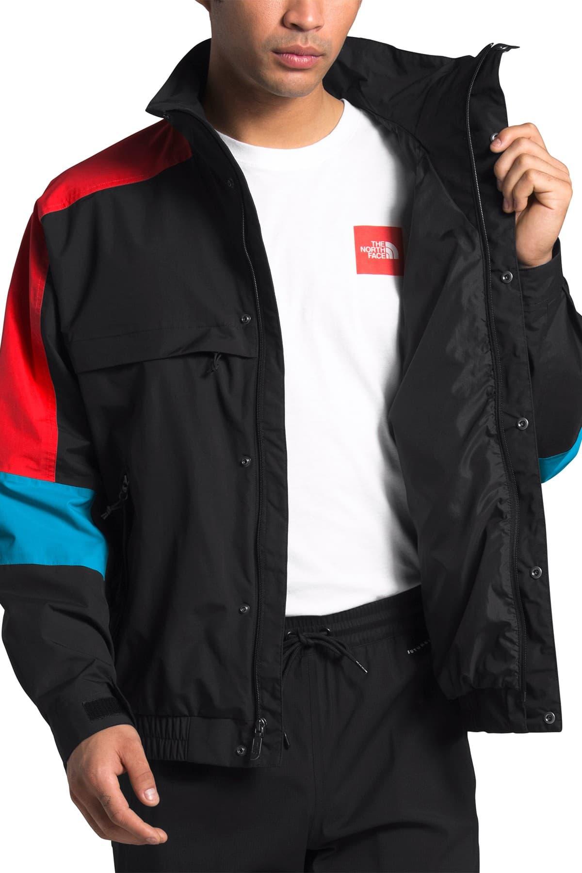 The North Face Synthetic 92 Extreme Rain Jacket in Black/Red 