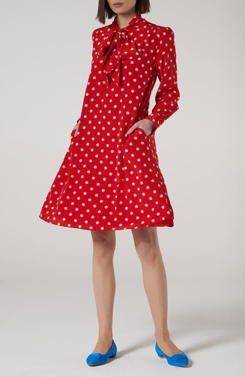 Designer Red Long Sleeve Polka Dot Dresses for Women - Up to 82% off | Lyst