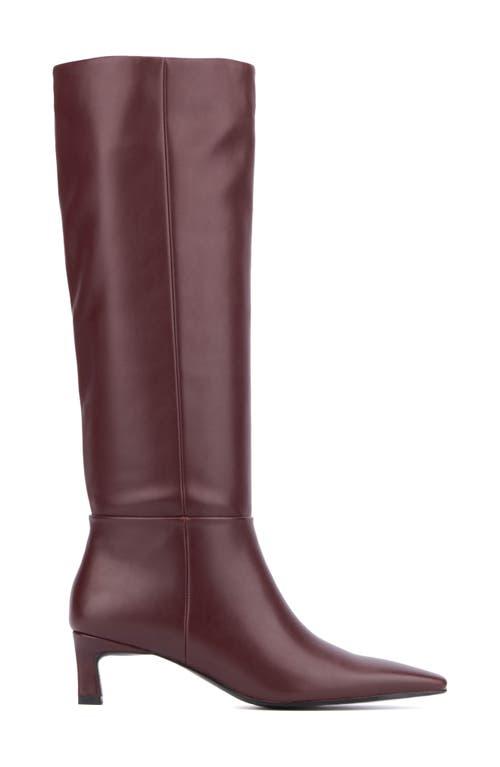 Kitten heel tall boots hot sale