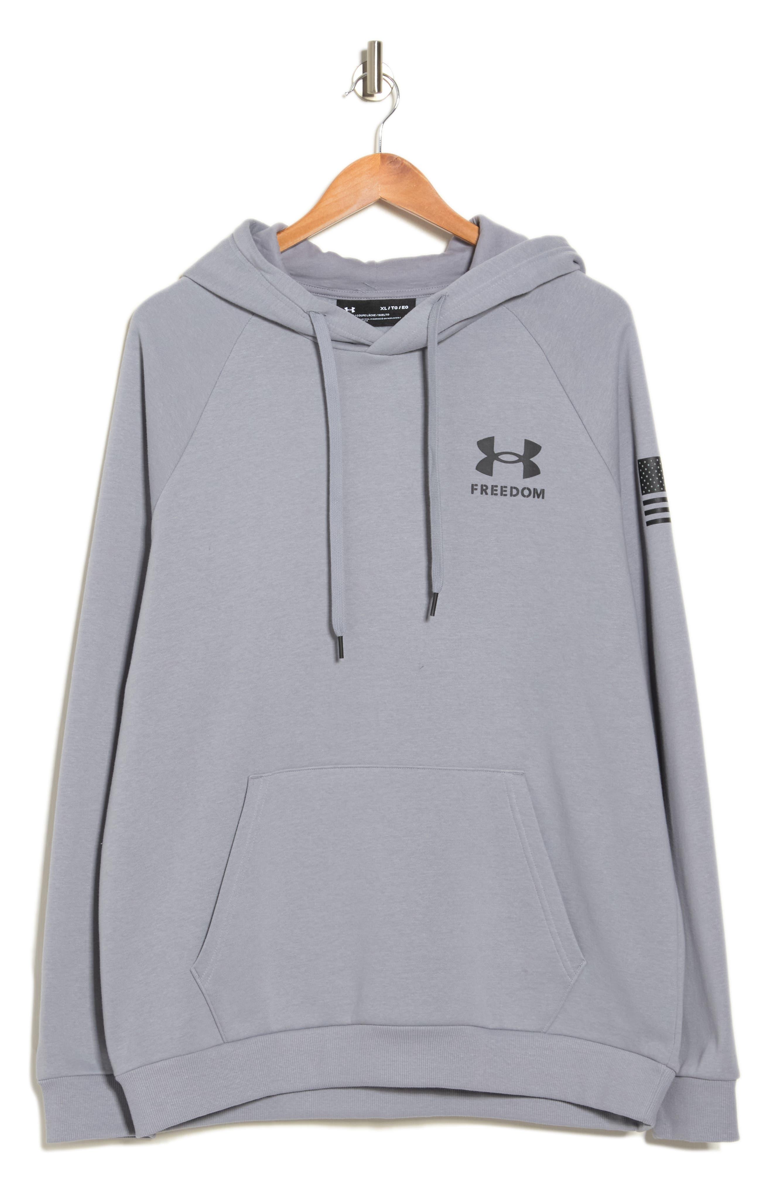Under Armour New Freedom Flag Hoodie In Steel At Nordstrom Rack in Gray for  Men | Lyst