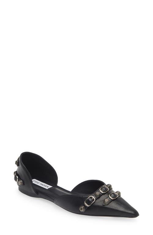 Steve Madden Dalia Pointed Toe Flat in Black Lyst