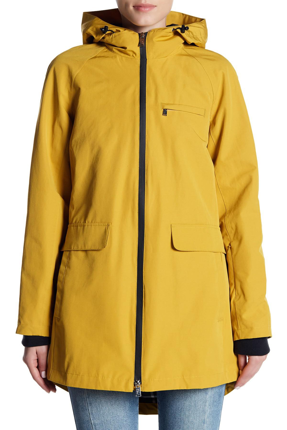 bright yellow waterproof jacket