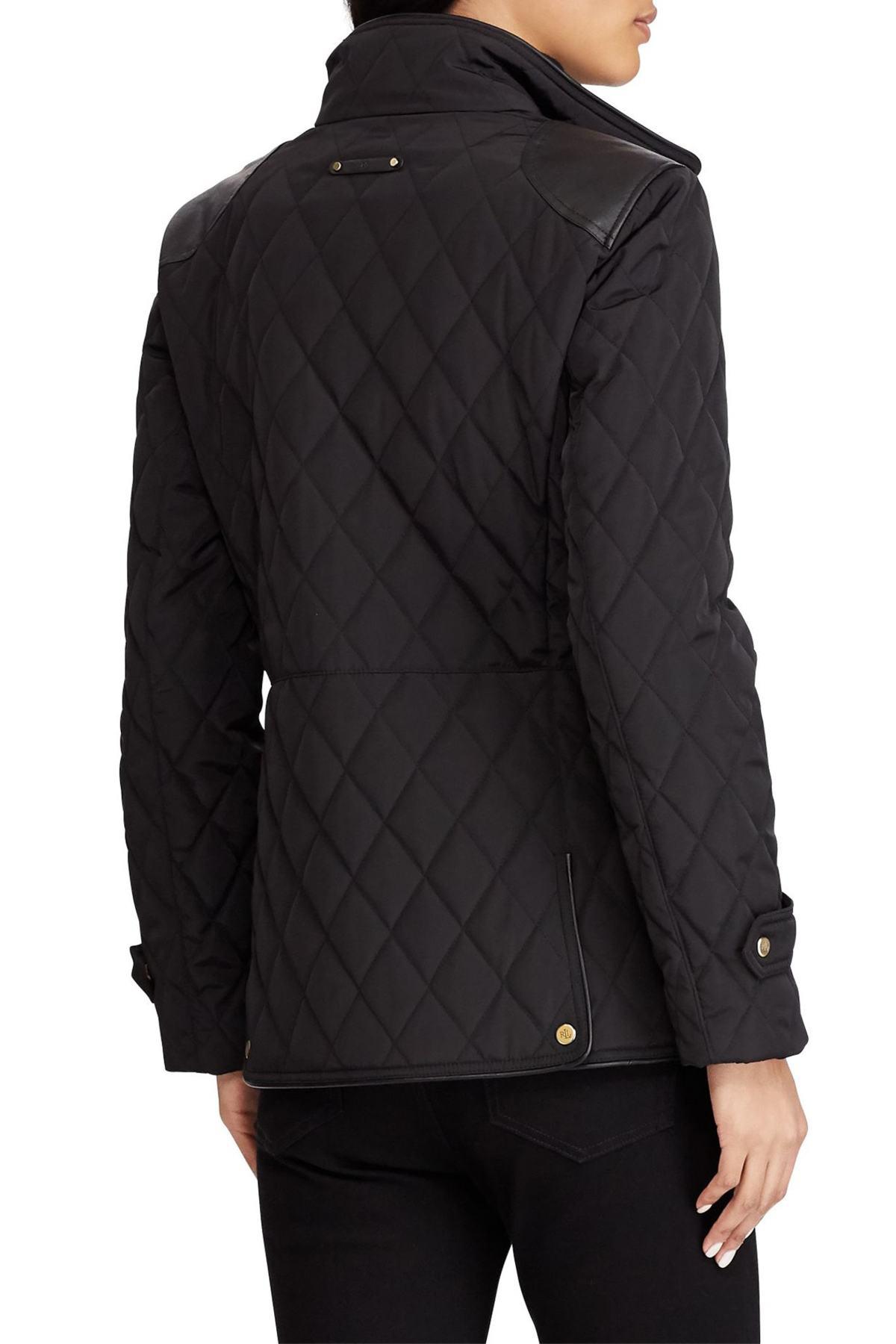 Black Quilted Faux Leather Jacket Photos