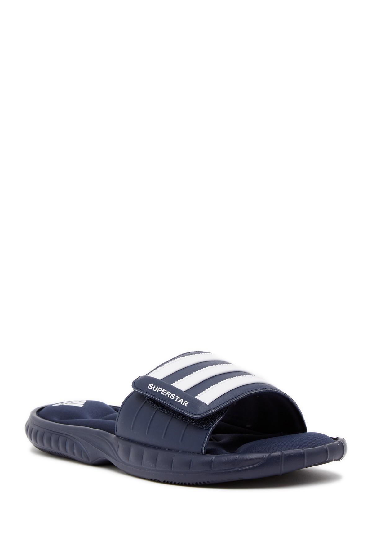 adidas Superstar 3g Slide Sandal (men's) in Blue for Men | Lyst